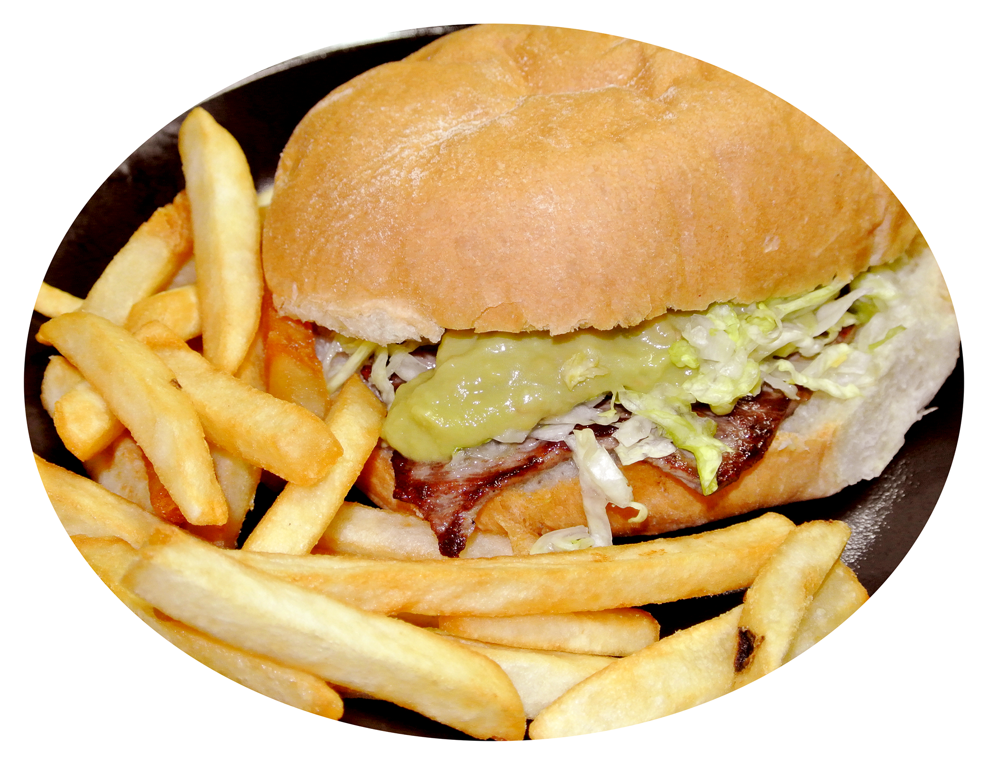 Carne Asada Torta & Fries